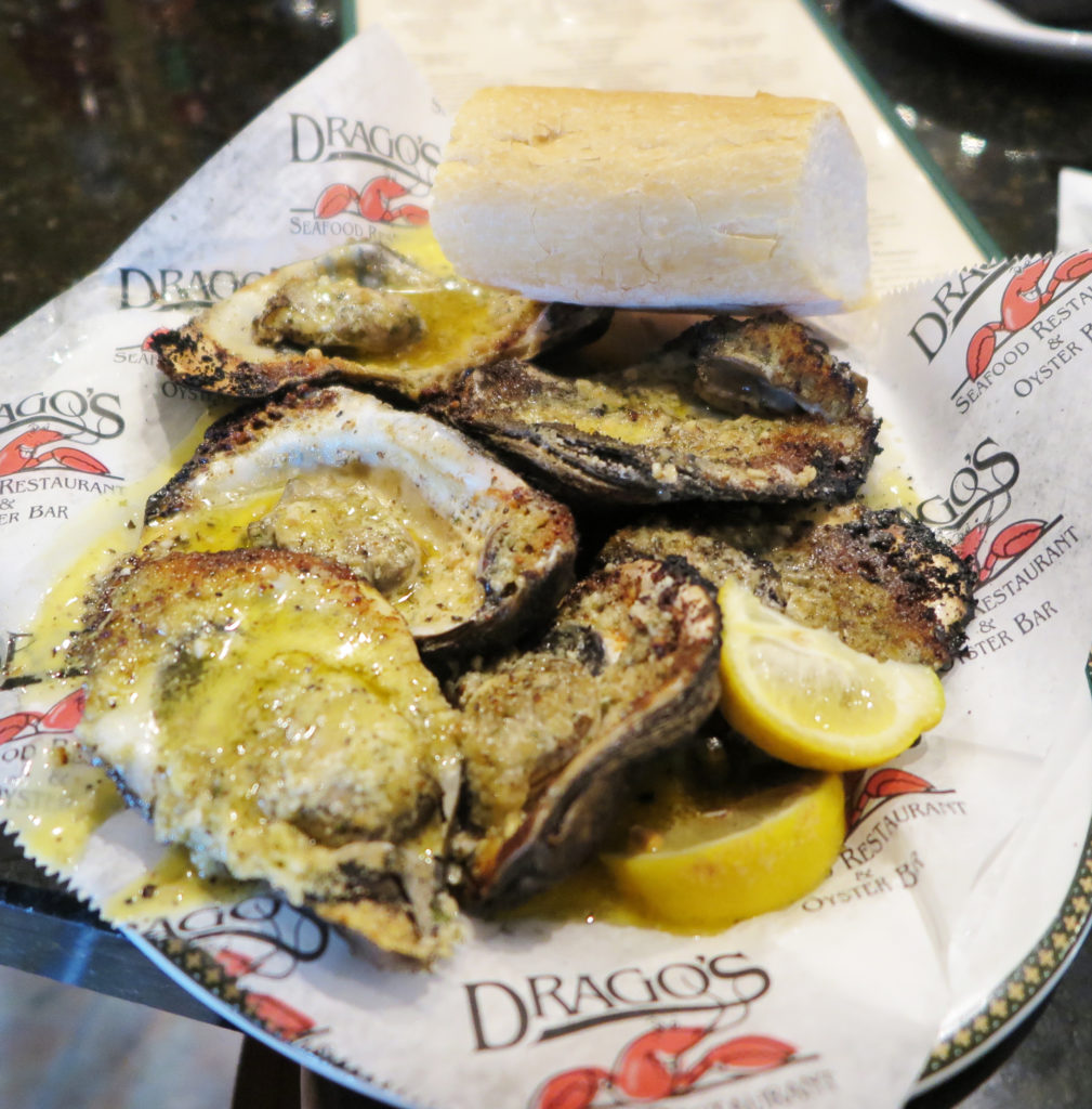 Charbroiled Oysters at Dragos in New Orleans, Louisiana