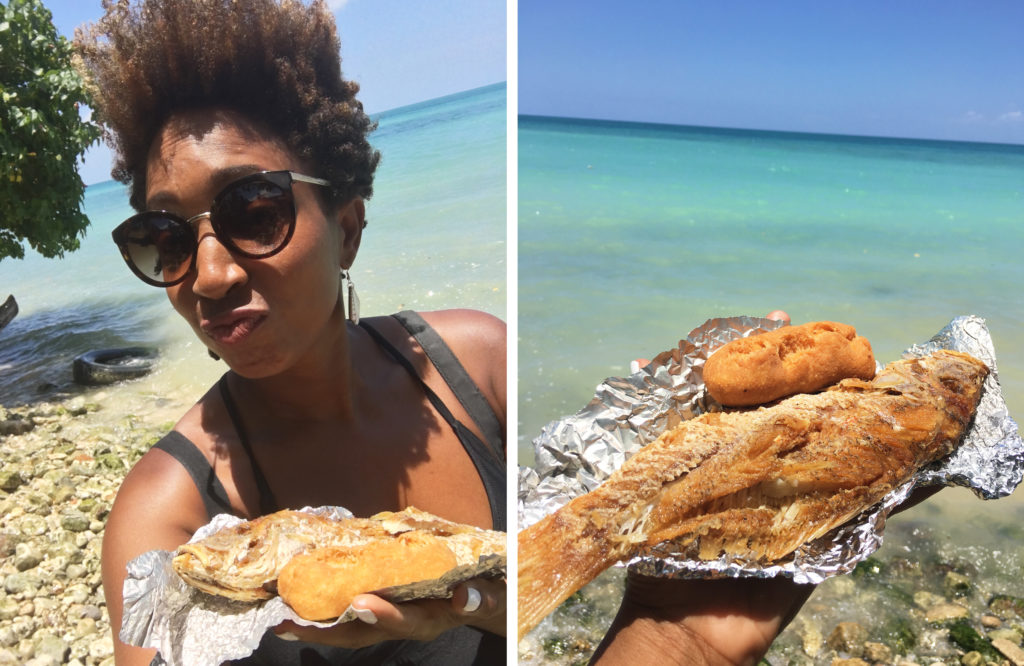 Fried Fish from Scotts Cove near Whitehouse, Jamaica