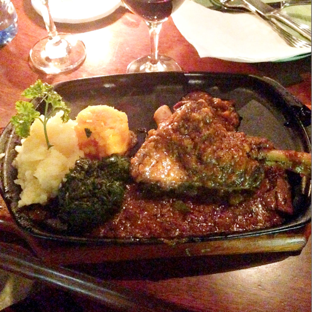 Lamb Shank at Pata Pata in Johannesburg, South Africa