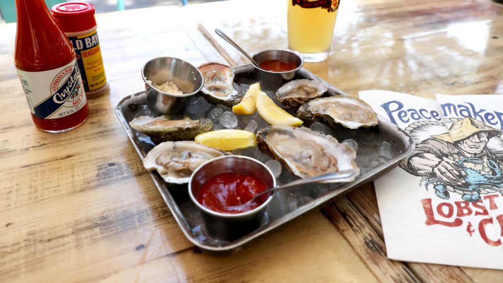 Oysters at Peacemaker Lobster & Crab